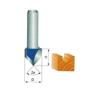 سكين نقش الخشب ذو الجودة الصناعية 'V''Router Bit 